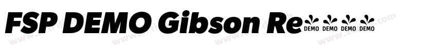 FSP DEMO Gibson Re字体转换 FSP DEMO Gibson Re字体转换